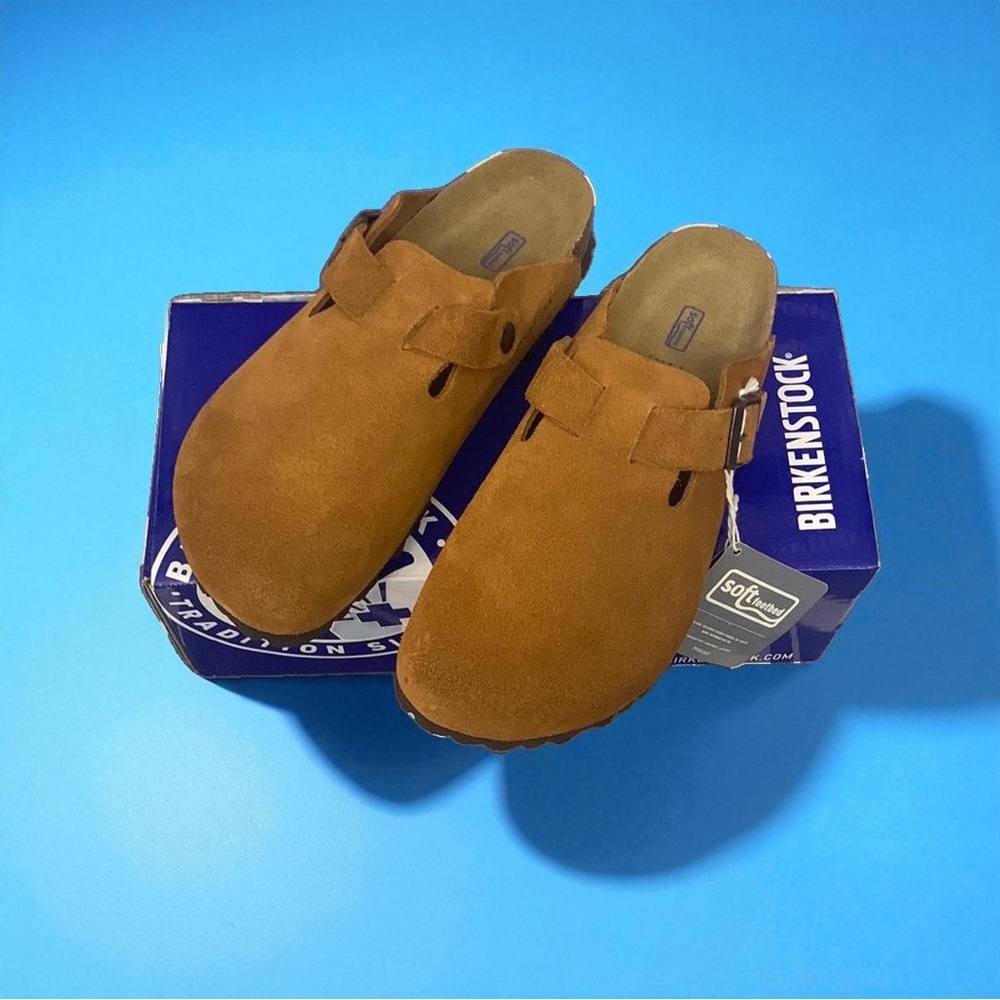 ⭐️Birkenstock Boston Mink Narrow Mules ⭐️Comfortable Design - Picture 1 of 7